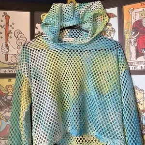 🌹 Fishnet Tie-Dye Hoodie 🌹